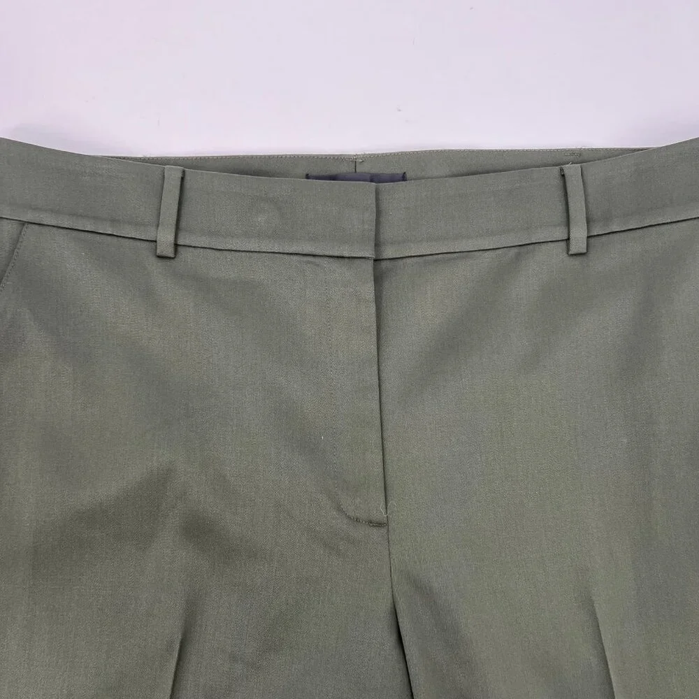 St. John Green Stretch Wool Straight Trousers | Size 14 - Picture 4 of 9